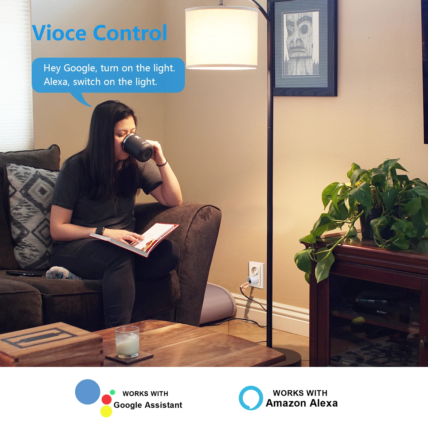 Wifi Smart Socket 10a Eu Afstandsbediening Timer Power Energy Monitoring Voice Control Met Smart Life 4Pcs