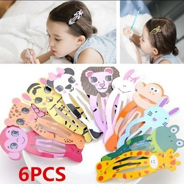 6Pcs Lot Fashion Women Animal Hairpin headwear kid's barrettes Hair clips Jewelry Clips Children Hair Accessories