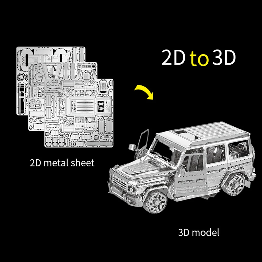 

Современный DIY 3D трехмерный набор моделей-головоломки-головоломки для внедорожников