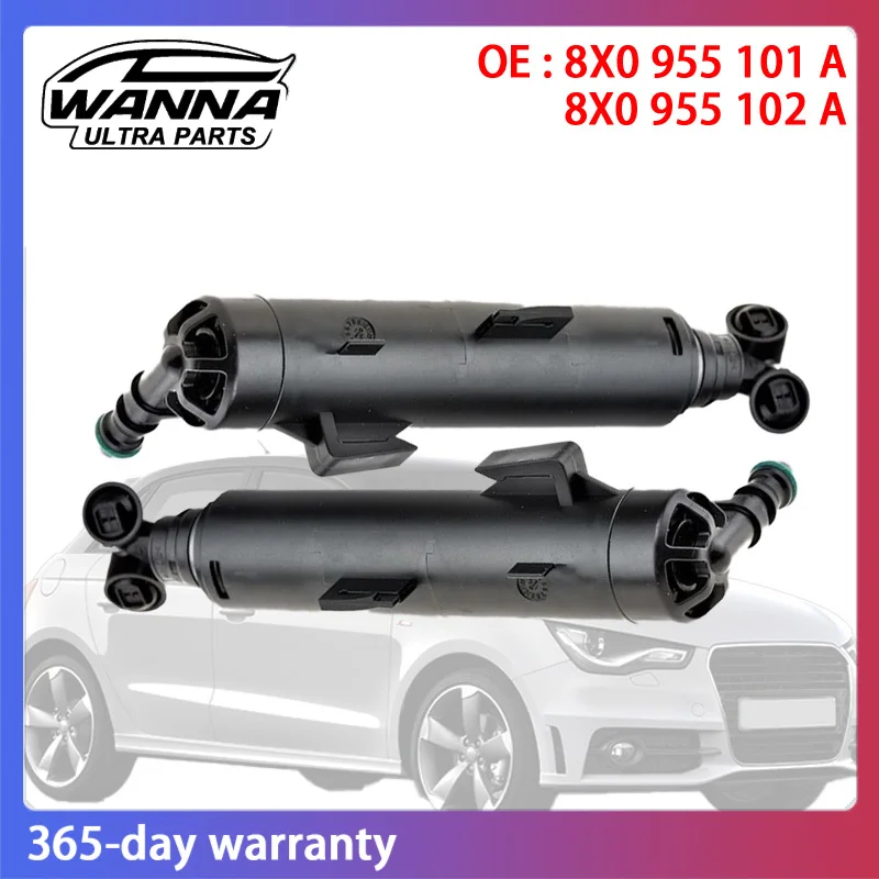 

OE 8X0955101A 8X0955102A Left Right Headlight Washer Lift Cylinder Spray Nozzle Jet for Audi A1 2011 2012 2013 2014
