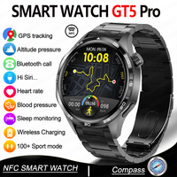 2025 GT5 PRO Smart Watch Men Watch 5 Pro AMOLED HD Screen Bluetooth Call GPS Trajectory NFC Compass 100+Sports SmartWatches New
