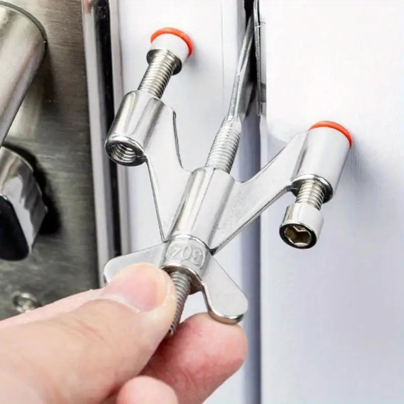 

1pc Portable Hotel Door Lock Live Alone Home Travel Safety Childproof Stopper Anti-theft Latch