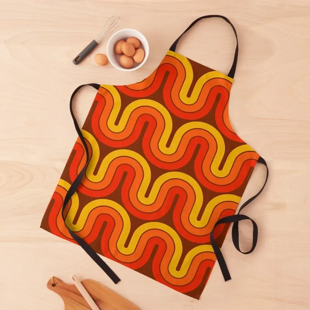 

Retro Geometric Gradient Design 839 Apron For Cooking Hairdresser Apron