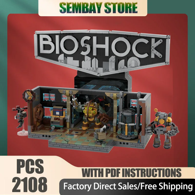 Modèle de jeu populaire Moc briques de Construction couloirs modulaires de Rapture modèle technologie blocs noël bricolage jouet Construction cadeaux