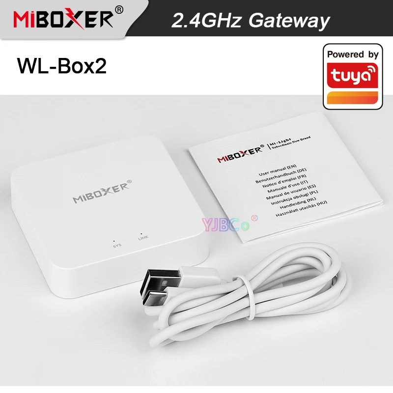 

Miboxer WL-Box2 2.4GHz Gateway Wifi controller 5V compatible with Mi-Light & MiBoxer 2.4G RF Remote,led Strip light bulb dimmer