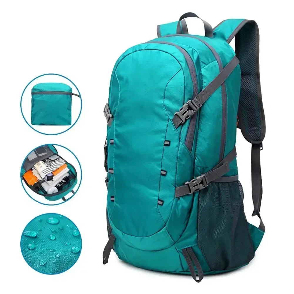 

40L Lightweight Packable Backpack Hiking Daypack Walking Rucksack Foldable Camping Sports Outdoor Hiking Knapsack for Women Men