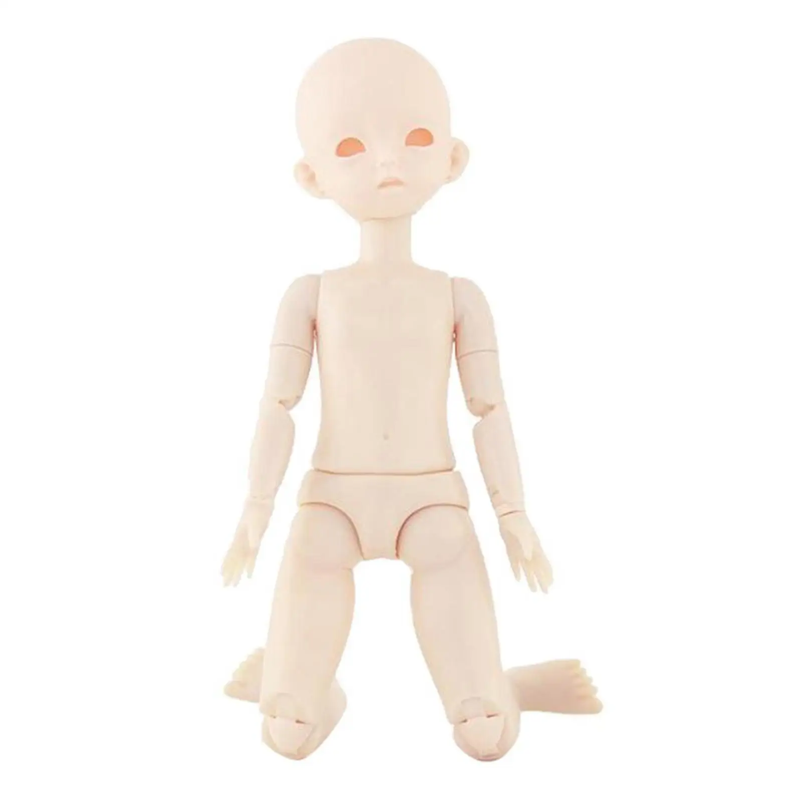 28cm Moveable Plastic Blank Figure Doll Full Body DIY Replacements W/ Shoes