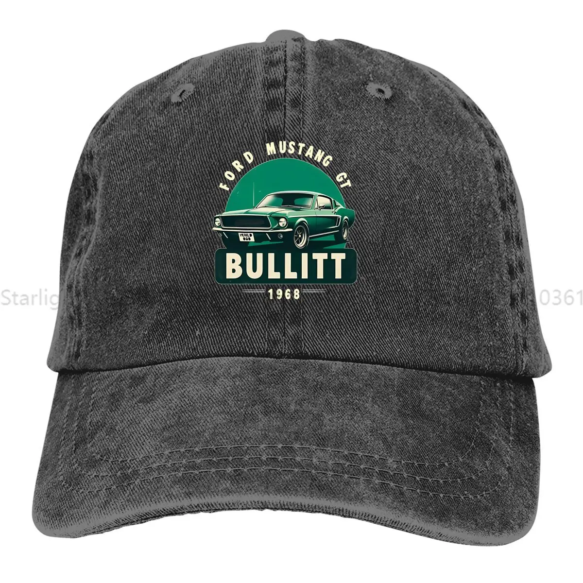 Mustang Car Multicolor Hat Peaked Women's Cap GT Fastback 1968 Bullitt Personalized Visor Protection Hats