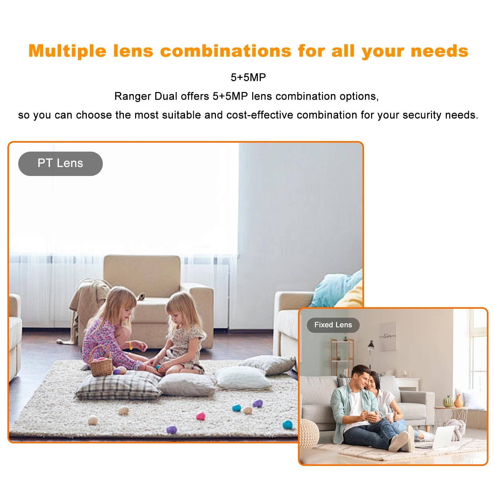 IMOU Ranger DuaI 10MP IP Camera Smart Full-color Night Vision Wide View DuaI Lens Human Pet Detection Two-way Audio Monitor