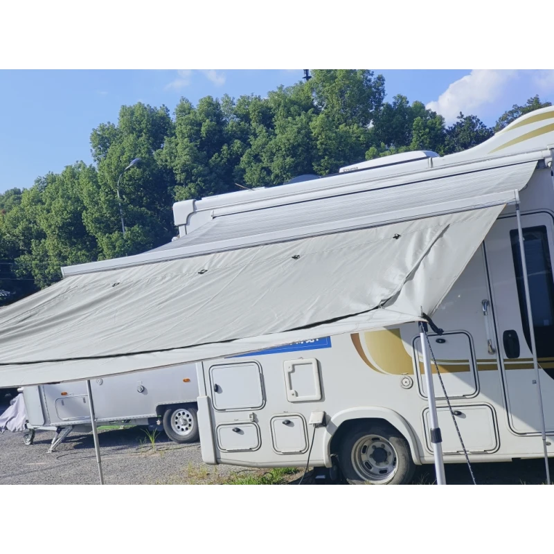 CamperVan Awning Side Sun Shade UV Blocker Motorhome Camping Trailer Canopy Shelter Rv Side Sunshade Tissu Antigrandine Per Auto