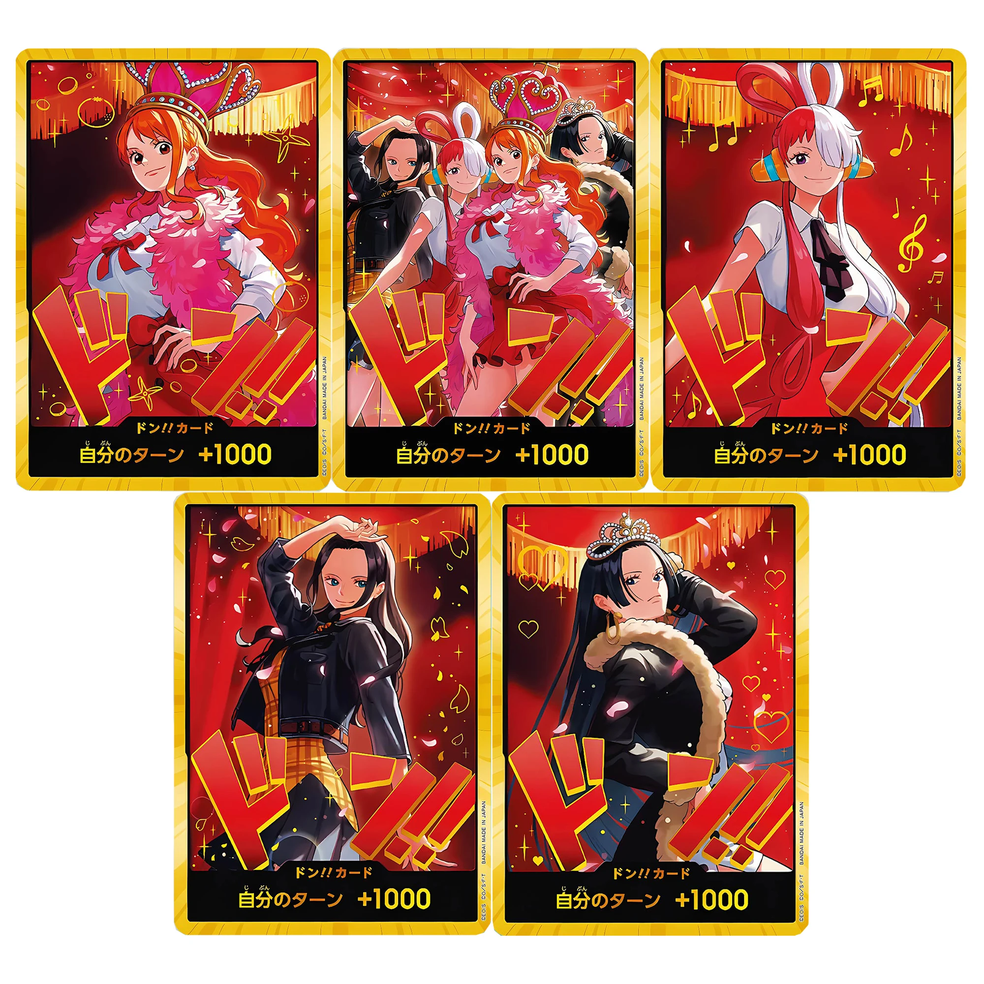 

5 шт./компл. One Piece Eb03 Nami Gold Donka Dong!! Коллекция Cardrefraction Color Flash Hancock Dong!! Аниме карты подарочные игрушки