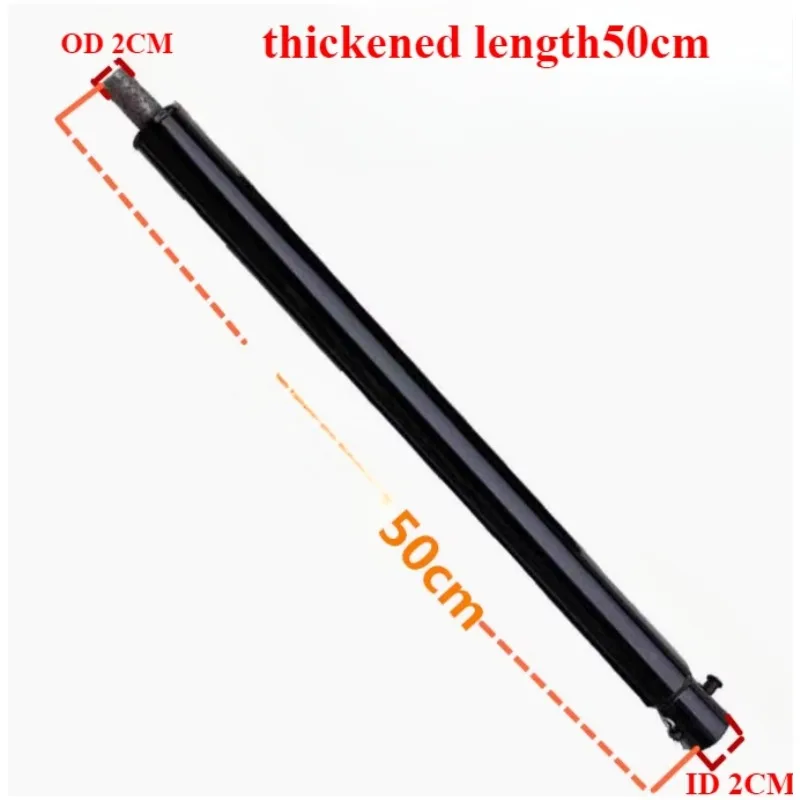 2cm Carbon Steel Auger Extension Rod  Post Hole Digger Ice Drill Bit Extender Connection Replacement Parts