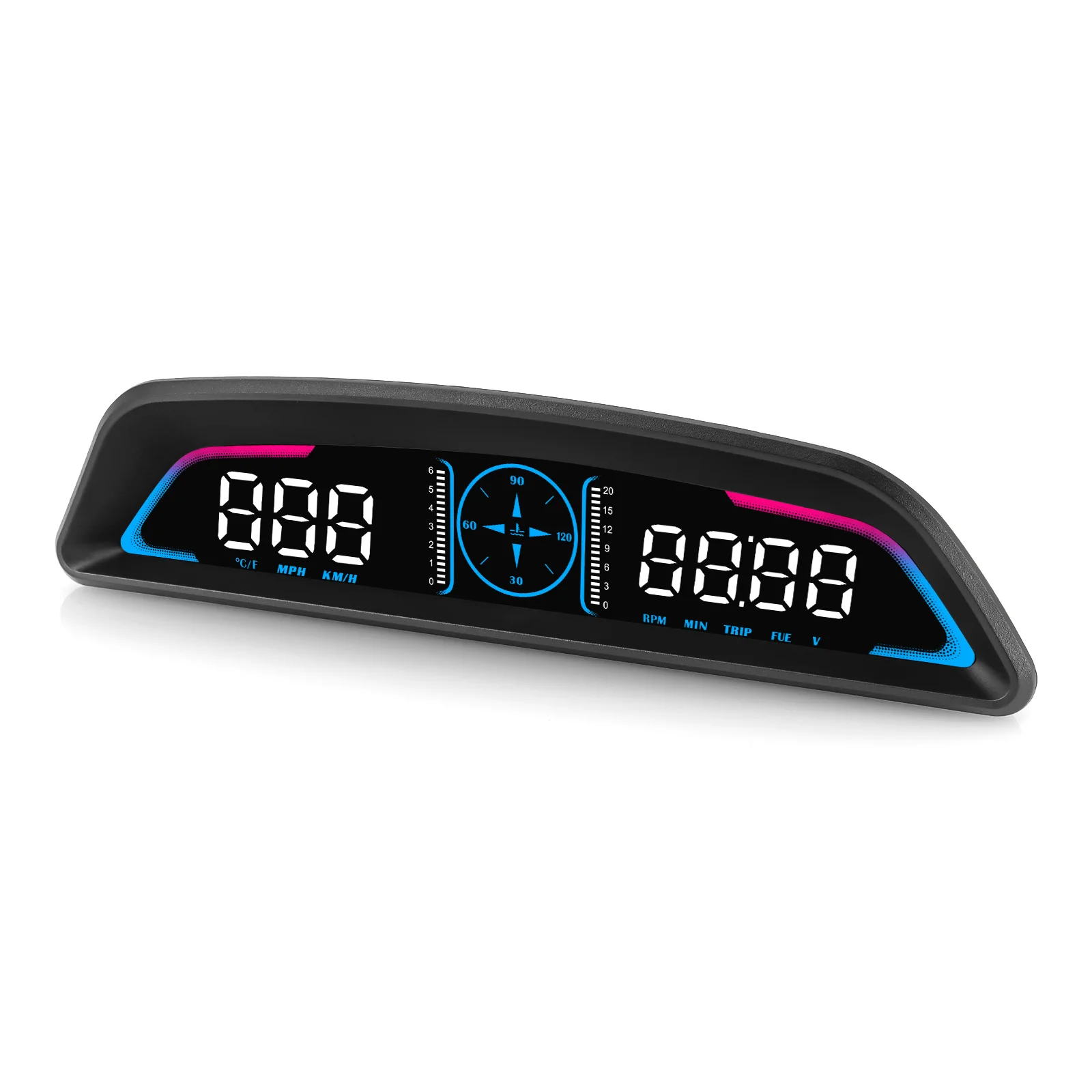 B3 Multi-function OBD Meter B3 Car Head Up Display Speedometer Tachometer Voltmeter with Overspeed Alarm Fuel Consumption Alarm