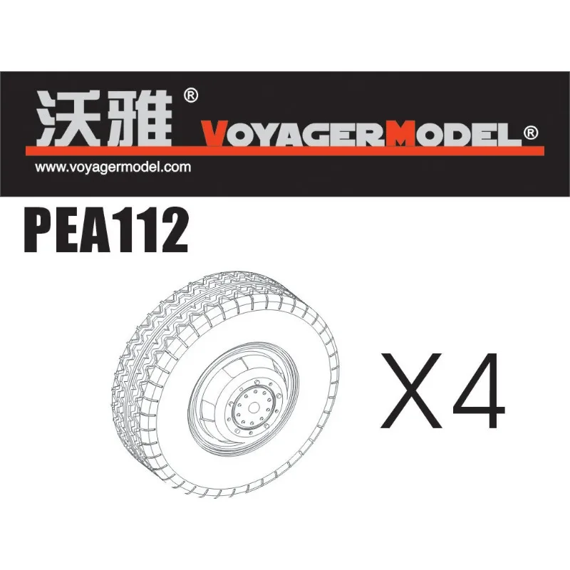 Voyager Model PEA112 1/35 Scale Road Wheels for Sd.Kfz.234 Pattern 3 (For DRAGON)