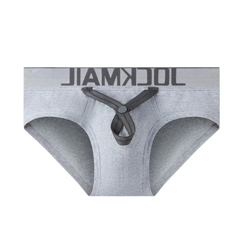 JOCKMAIL Sexy Men Underwear Briefs with Penis Rings ,Calzoncillos Cuecas Boxee Masculina Gay Underwear Men Cock Rings Panties