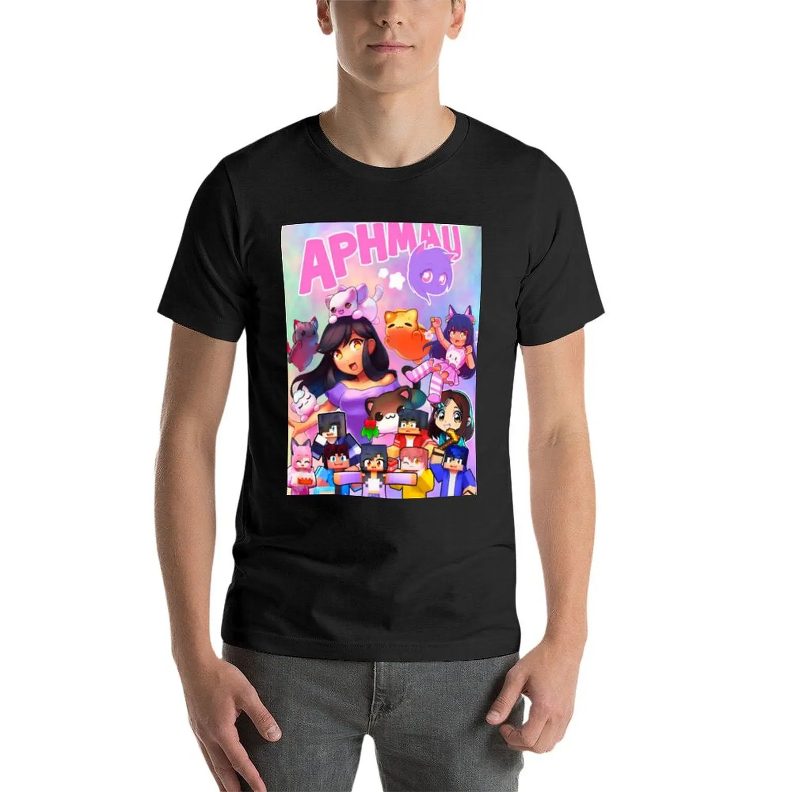 Aphmau - Cute Art T-Shirt boys animal print quick drying mens clothing