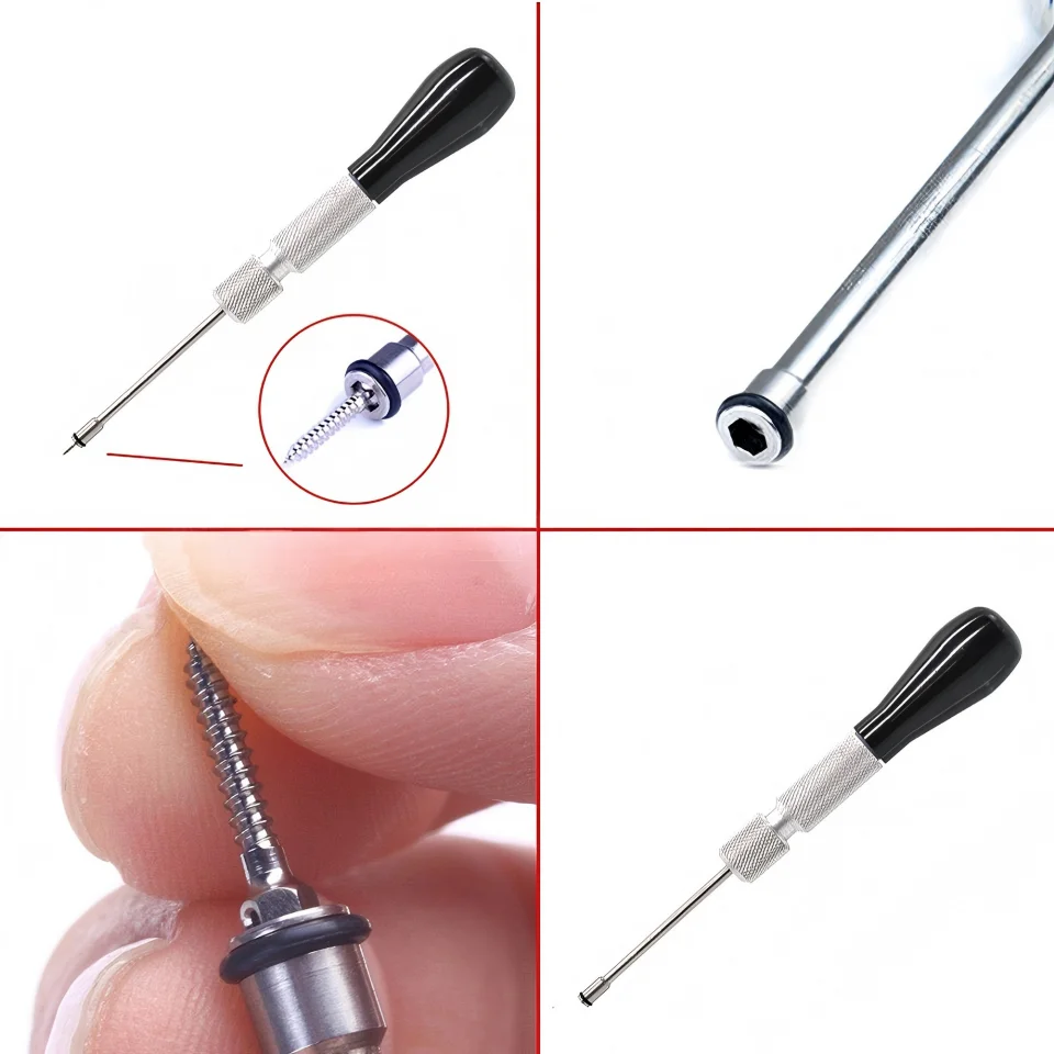 Dental Titanium Mini Screws 1.4mm 1.6mm 2.0mm Orthodontic Micro Implants with Match Screwdriver Handle Dentistry Ortho Materials