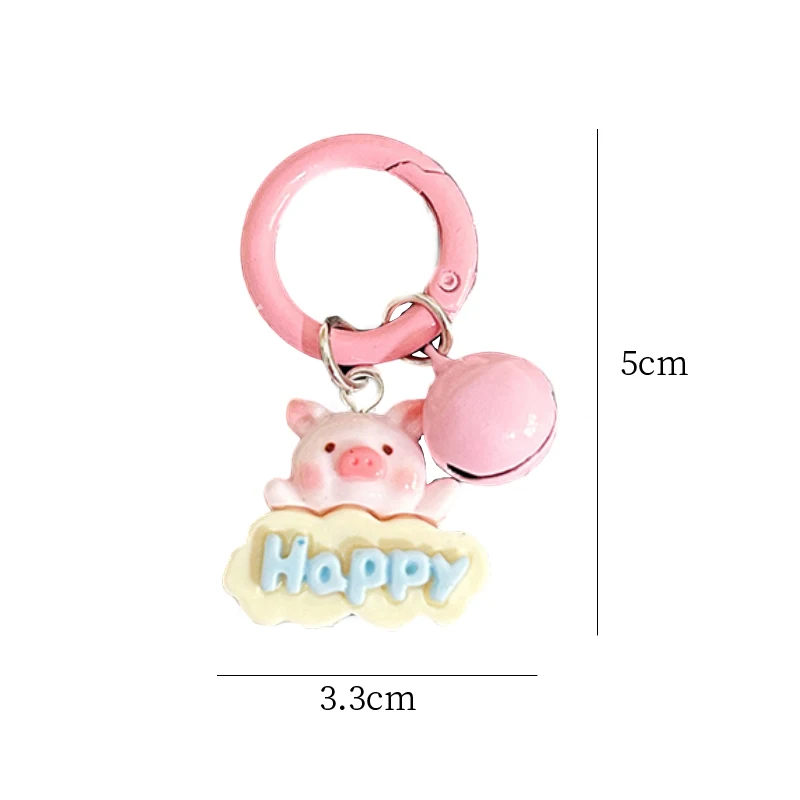 Kawaii Funny Anime Keychain Cute Cartoon Flying Pig Keyring Fashion Lovely School Bag Pendant Decorations Birthday Gifts image 6