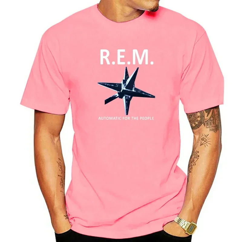 2024 Fashion Classic Tee Shirt R.E.M. Rem Automatic For The People 92 Alternative Rock U2 New Grey T-Shirt harajuku men clothing