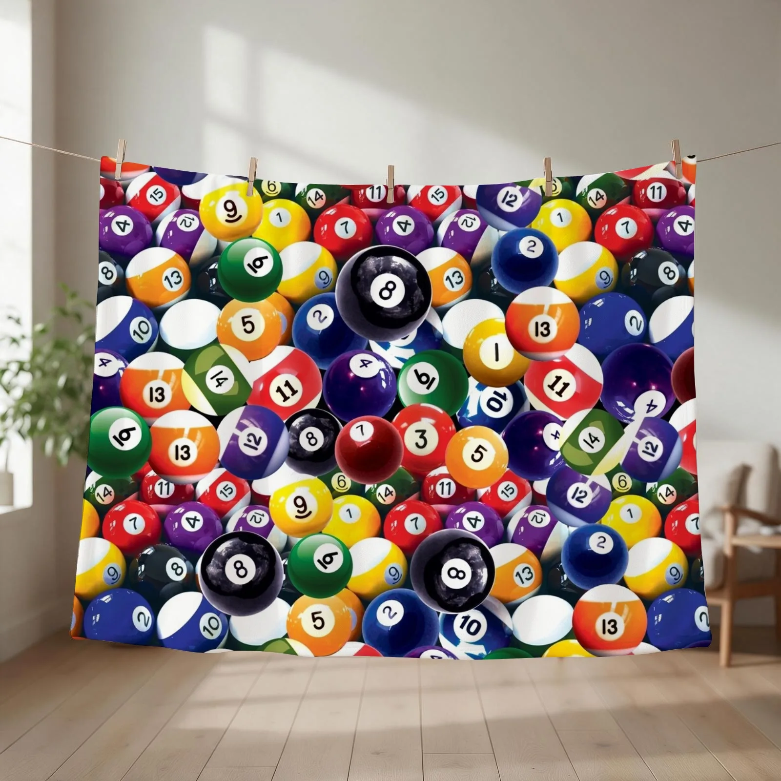 billiards, pocket billiards, carom, ball, colorful Throw Blanket couch cozy soft plush fuzzy picnic outdoor blanket