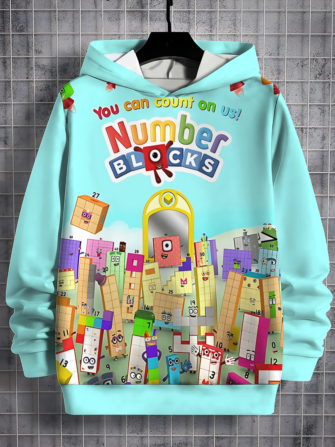 3D Print Anime NumberBlocks All Seasons Children Casual Sweatshirt Cool Pullover Tops Unisex Clothes Boy Girl Hoodies