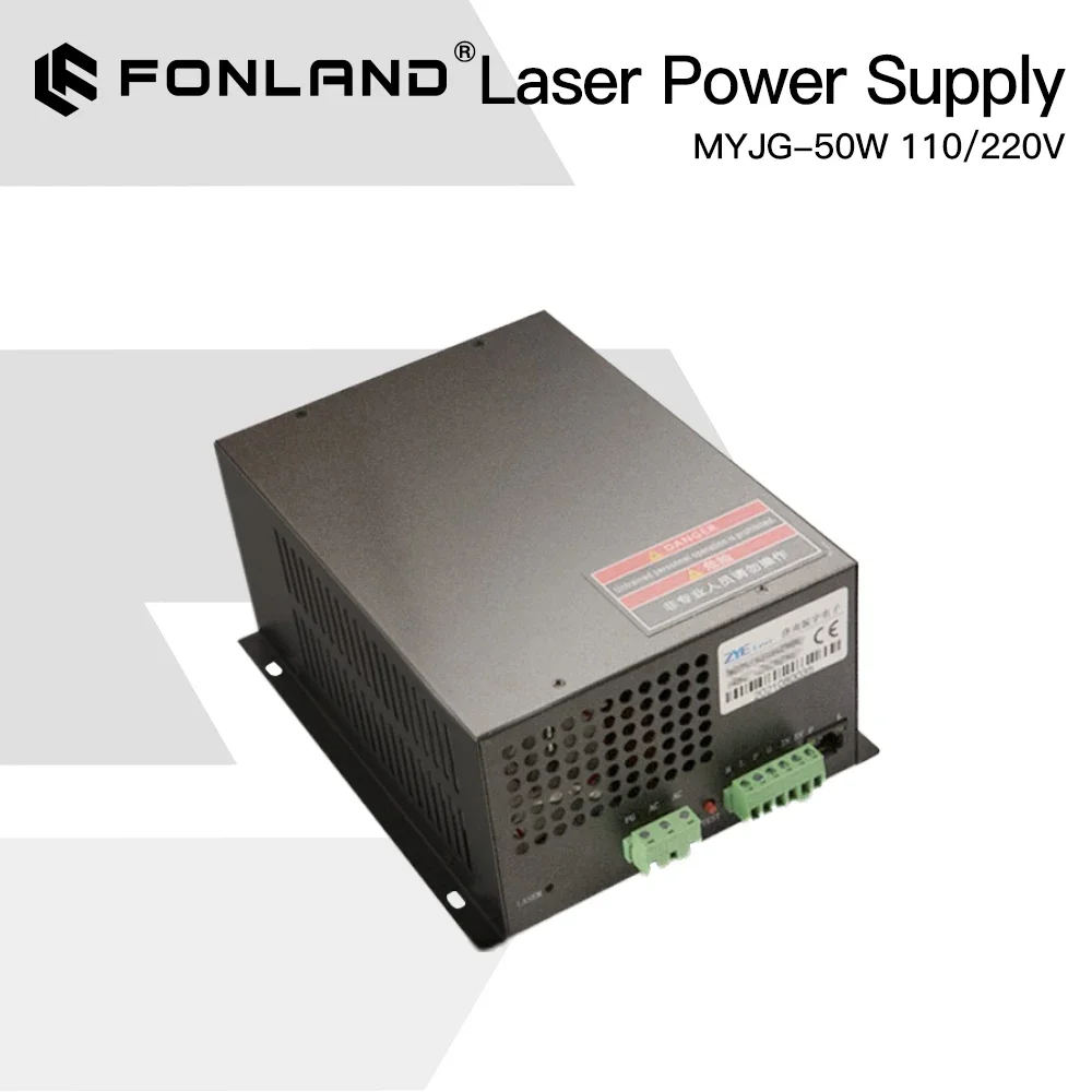 

Fonland 50W CO2 Laser Tube Power Supply Adapt MYJG-50W for Reci Yongli Laser Tube Engraving Cutting Machine Fast Shipping