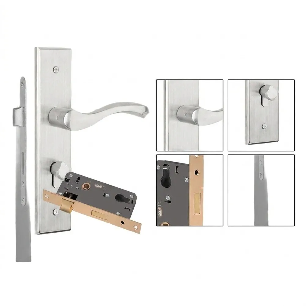 Stainless Steel Door Lock Set Designed for Privacy Applications Featuring 35mm to 50mm Door Thickness Compatibility