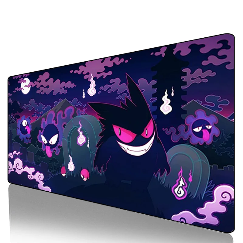 Mouse Pad Pokemon Pikachu Gengar Cool XXL PC Desk Mat Gamer Office Carpet Keyboard Table Gaming Accessories rug Mousepad — Mouse