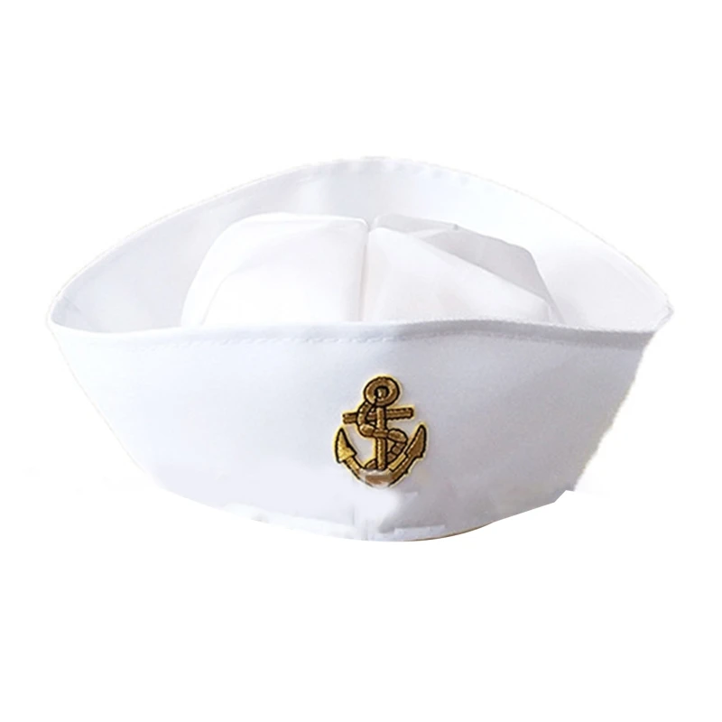 Marine Captain Military Hats White Captain Hat Marine Fancy Cosplay Hat for Promotions Dropshipping