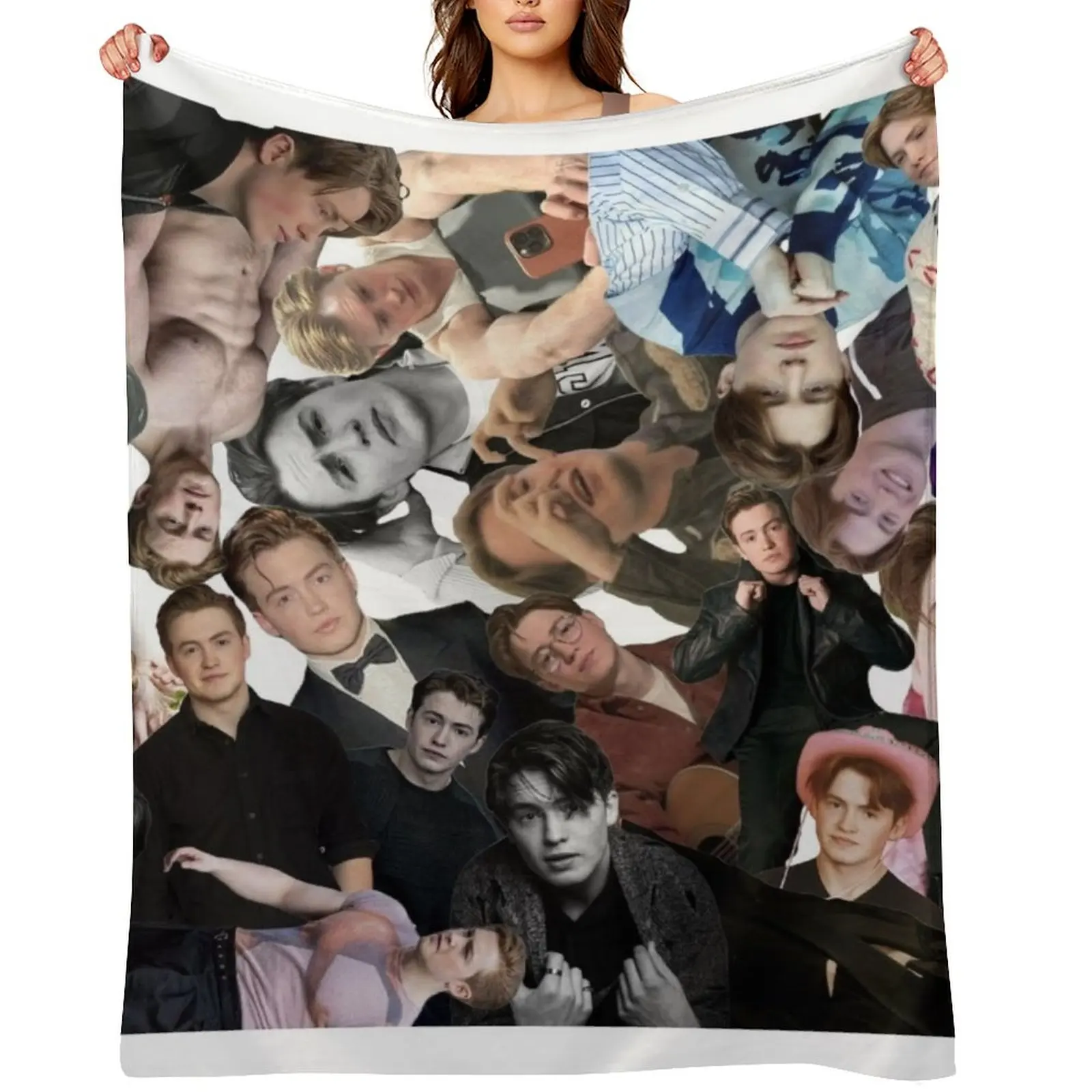 

Kit Throw Blanket christmas gifts for sofa Blankets For Sofas Cute Blankets