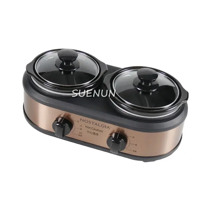 المنزلية التلقائي بطيئة طباخ الحساء الصحية وعاء خزفي عش الطيور فصل المياه وعاء وعاء كونجي