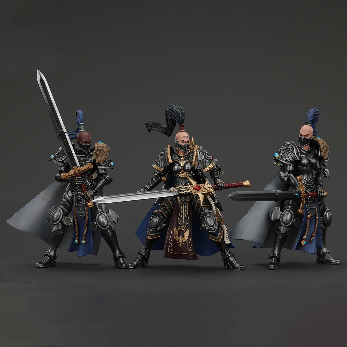 JOYTOY Warhammer Sisters of Silence Argent Lynx Vigilator Cadre 3 รายการ 1:18 Action Figure Sisters of Silence ของเล่นตุ๊กตา