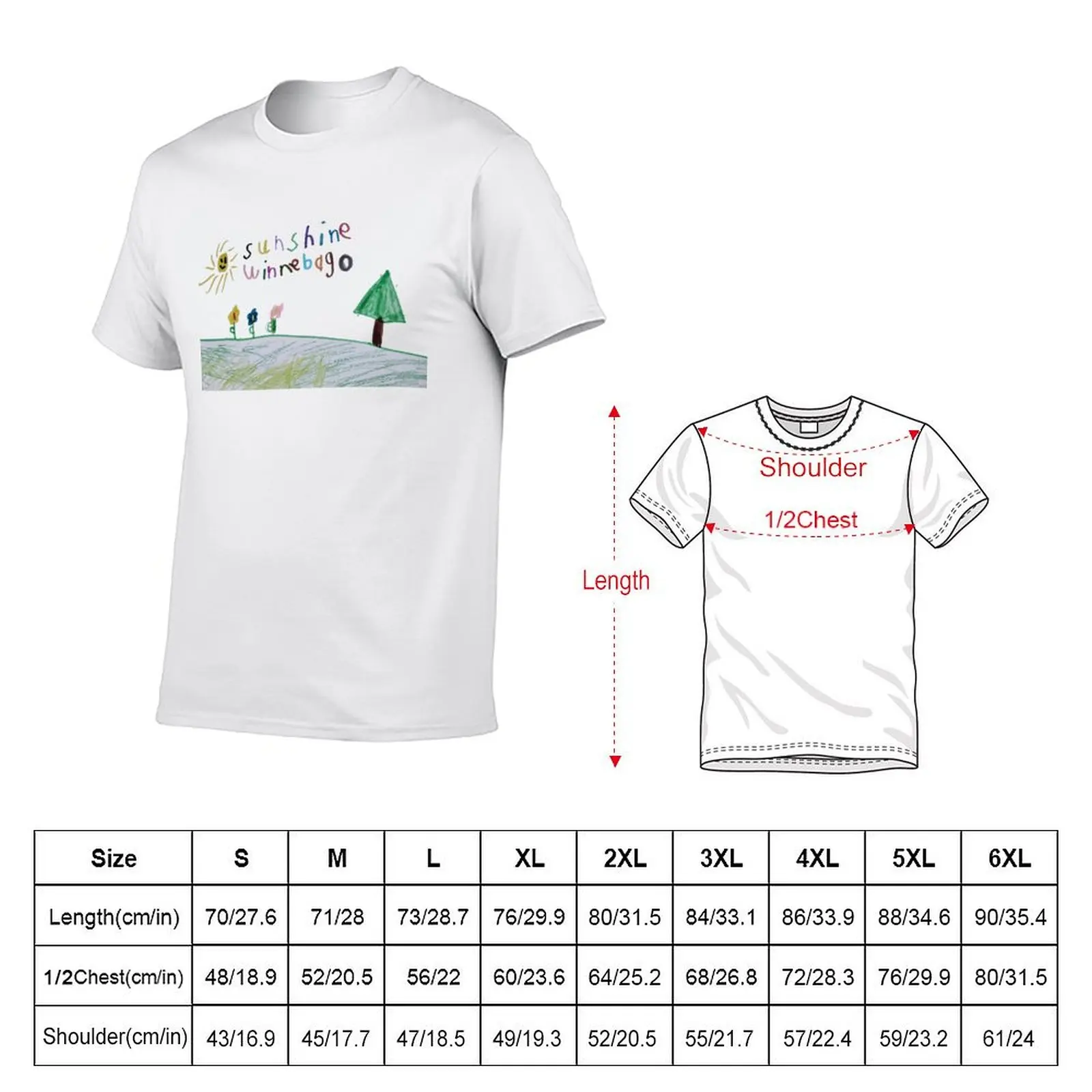 Sunshine Winnebago Full Design T-Shirt cotton t shirt pack man t shirts graphic T-Shirt