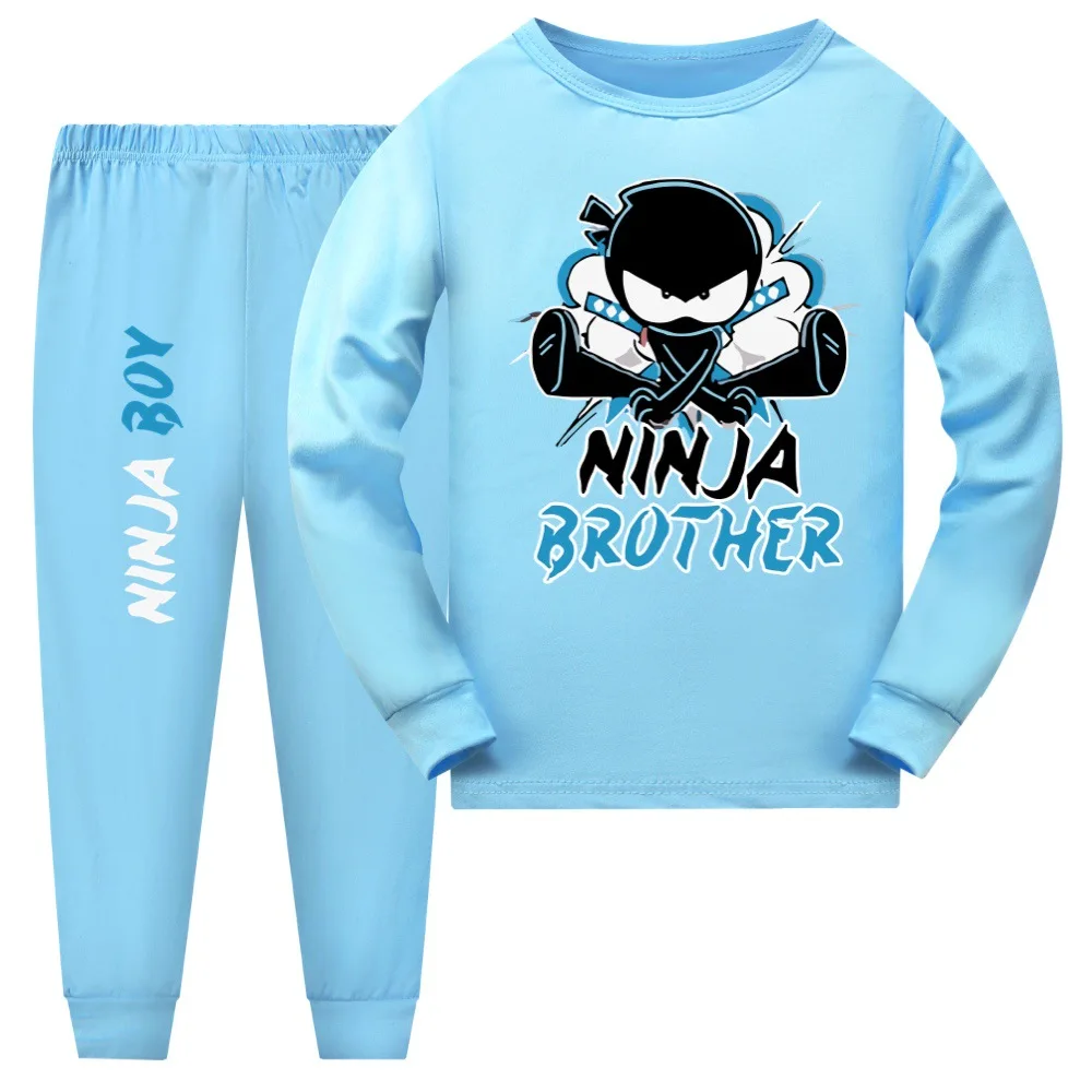 

New Anime NINJA KIDZ Kids Pajamas Boys Cartoon Sleepwear Kids Pijama Pyjama Girls Home Wear Children Christmas Nightwear