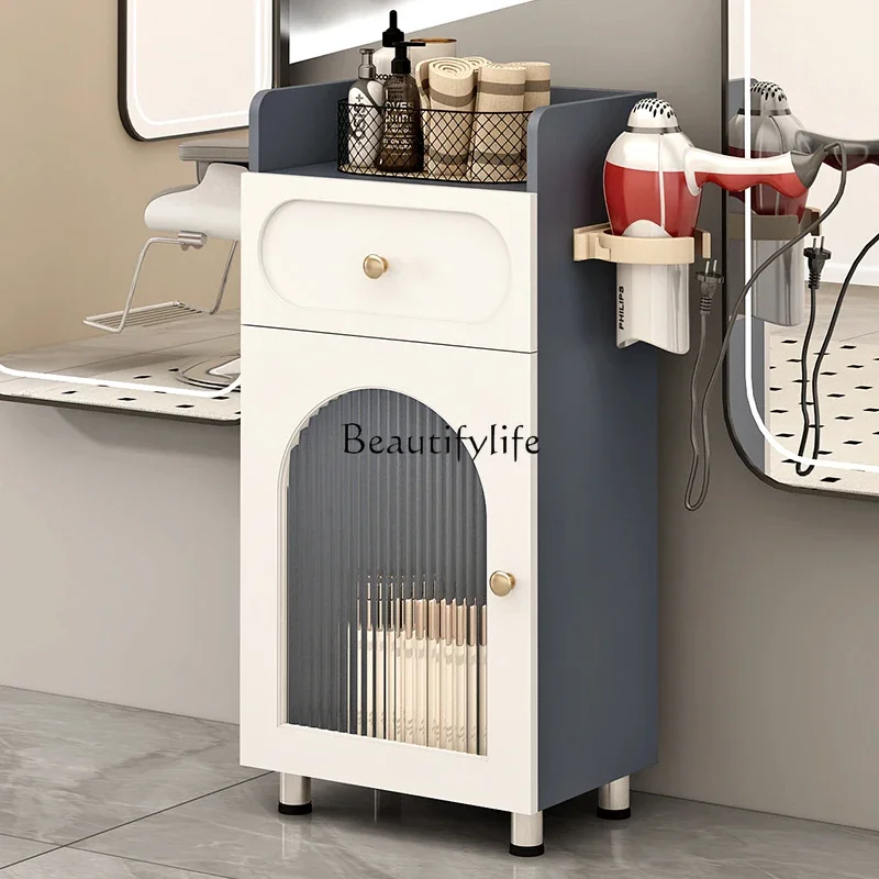 

Barber Shop Tool Cabinet Hair Cutting Perm Hair Stylist Tool Cabinet