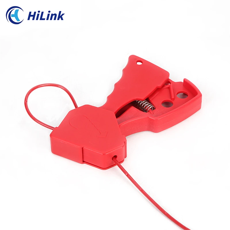 Convenient And High-quality Industrial Customized 3.3mm*2.4m Adjustable Hand-hold Safety LOTO Cable Lockout Tagout