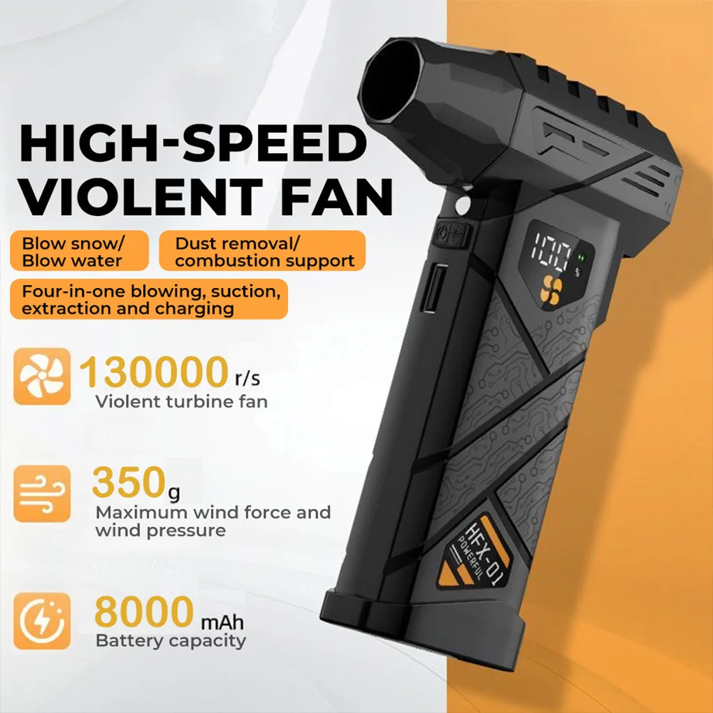 

Мощный воздуходувка Турбореактивный вентилятор с 4 передачами, бесщеточный двигатель, турбореактивный вентилятор, 130000 об/мин, турбовентилятор, сильное удаление пыли