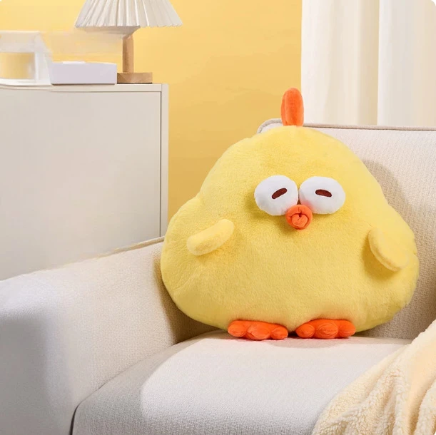 Nieuwe Originele DunDun Kip Pluche Speelgoed Kawaii Creatieve Fruit Pluche Pop Hanger Kussen Kinderen Verjaardag Kerstcadeau