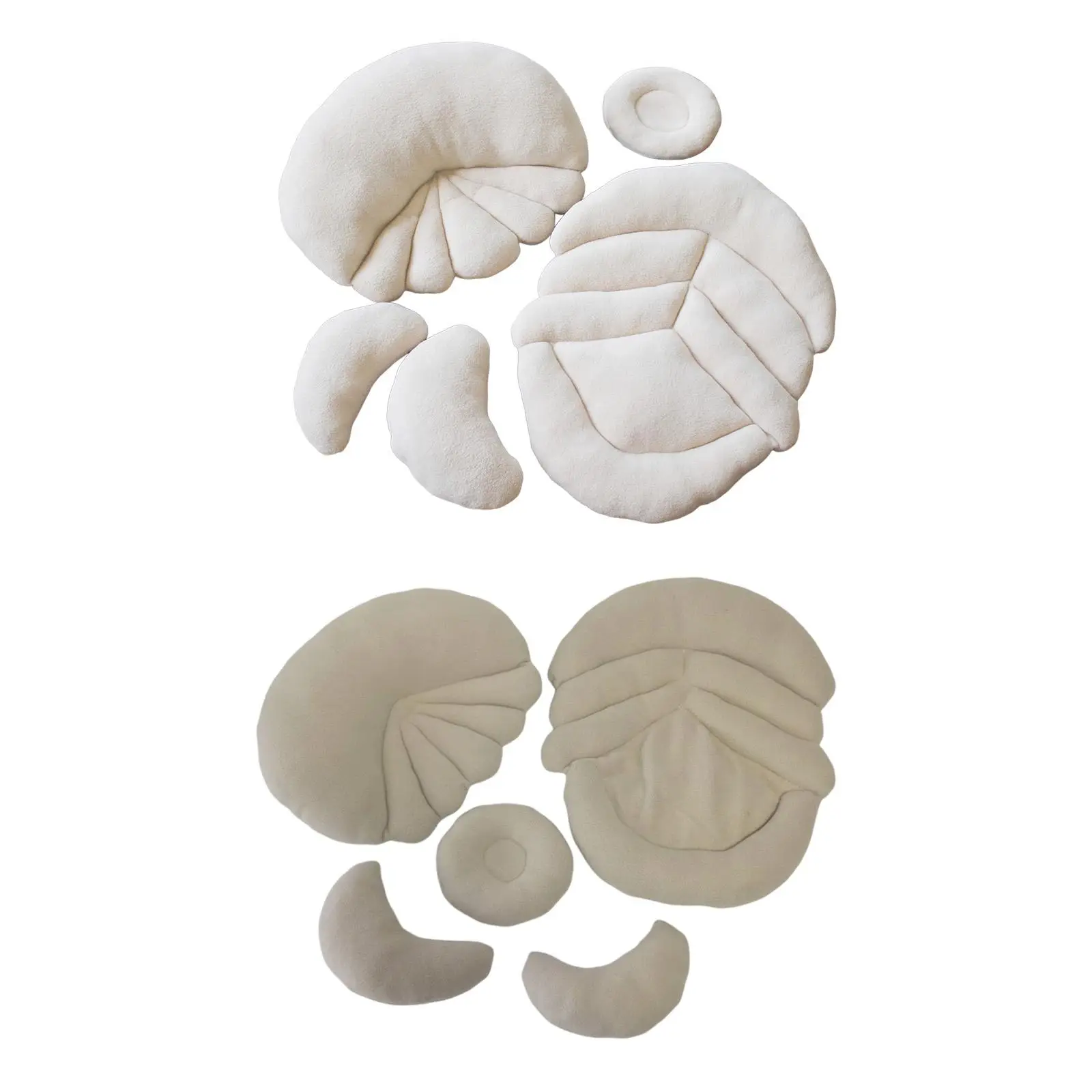 5 قطع من دعامات التصوير الفوتوغرافي للأطفال الرضع الشهرية الناعمة للرضع #1