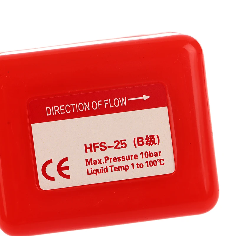 1pc Target Flow Meter Stainless Steel Seal Red Flow Sensor Controller Water Flow Switch Tool