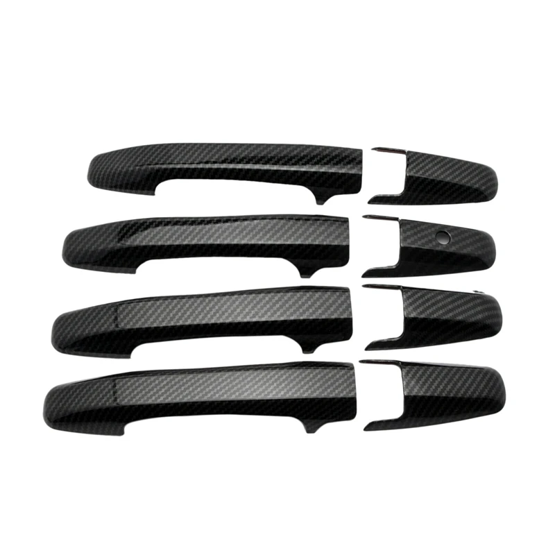 

8Pcs Car Side Door Handle Frame Cover Trim For Honda Civic 2006-2011 Car Styling Carbon Fiber