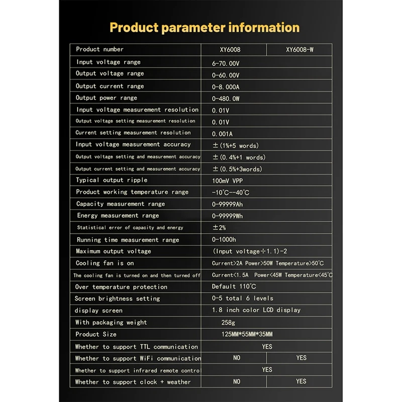 NC Adjustable DC Regulated Power Supply Constant Voltage And Constant Current Maintenance 60V8A480W Step-Down