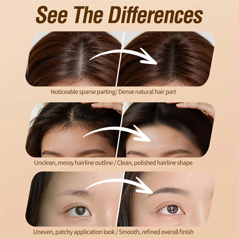 SEVICH Waterproof Hairline & Root Concealer Pen 2.7g Instant Grey Coverage Hair Shadow Powder Hair Shadow Trimming Root Cover Up