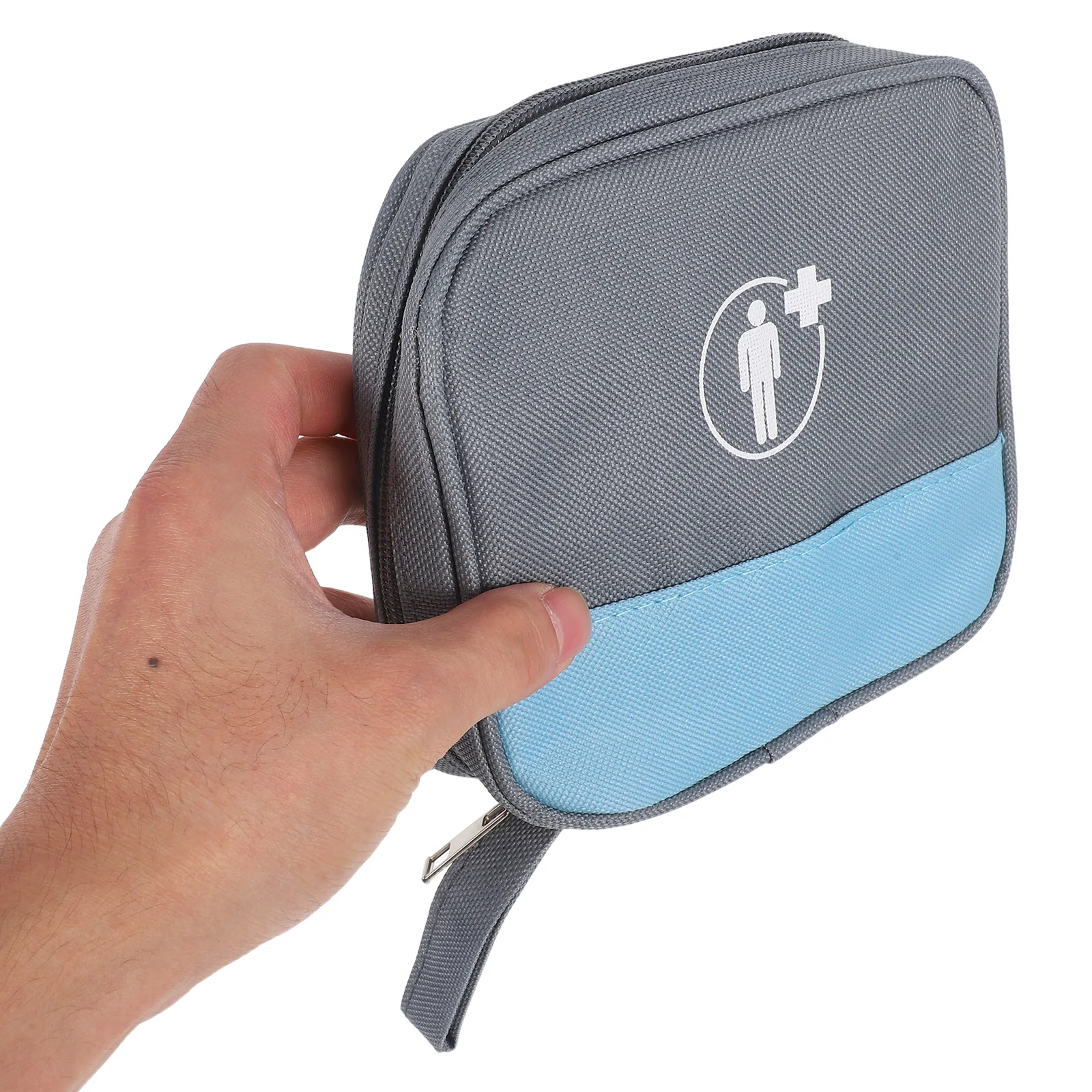 

Travel Medicine Organizer Bag with Separated Compartments Portable Lightweight Design for Home Car Hiking Outdoor Activities