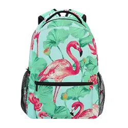 New Schoolbag Women Large Capacity Flamingo print Backpack for Children, Girls School Backpack, Teenagers Backpack