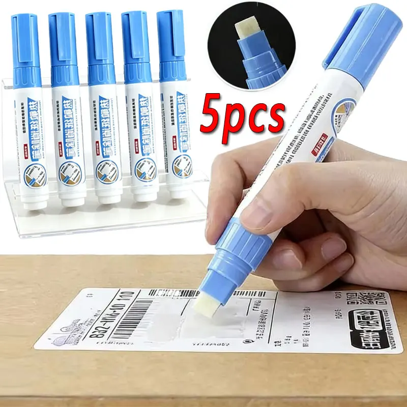1-5 Stück Thermopapier-Korrekturflüssigkeit Express-Kodierstift Express-Etiketten-Informationen-Radierer Löschenflüssigkeit Adress-Datenschutzmittel