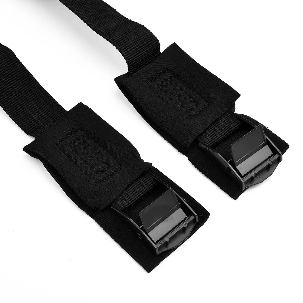 Rack Straps Luggage Polyester Webbing Bicycle Lashing Surfboard 1 Pair 300cm X 2.5cm Black Buckle High Quality