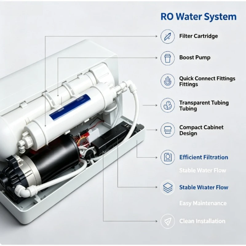 400G RO Water Purifier Head Large Flow Reverse Osmosis Machine DIY Accessory For Home Aquarium Modification