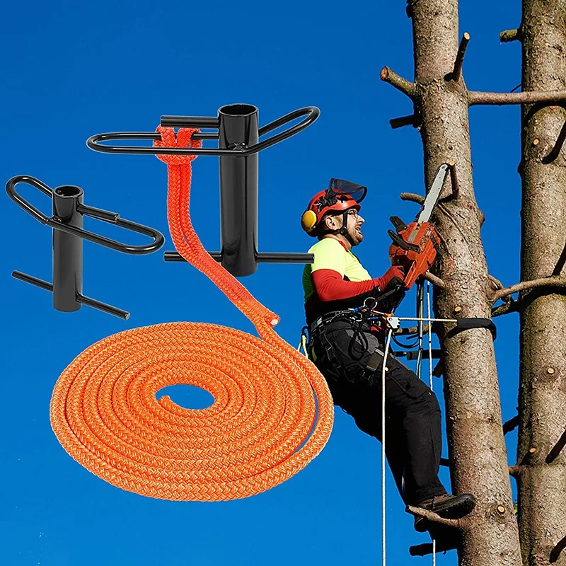 3/4 Inchx14 Feet Steel Slow Descent Rigging Kit, Sling Tree Rope Friction Device For Arborist Climbers Lumberjack Etc