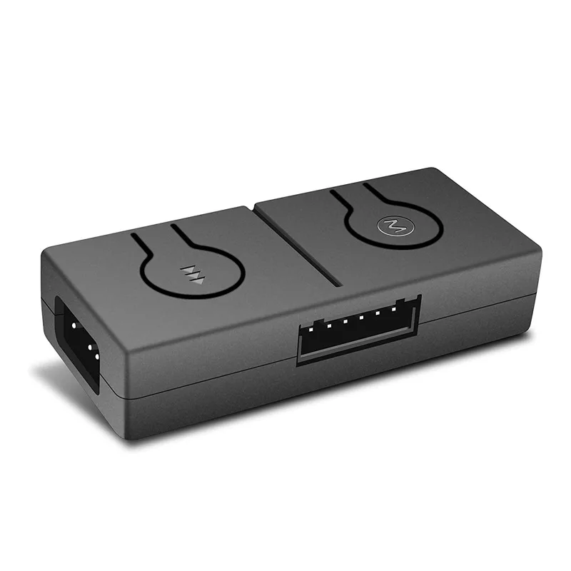 

Адаптер ADD-RGB на 12 В/4-контактный с 3-сторонним разветвителем, преобразователь RGB 5 В ARGB на 12 В, встроенный 50 цветовых режимов